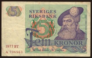 5 kronor, 1977