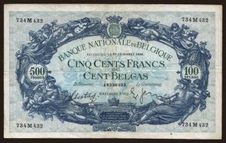 500 francs, 1938