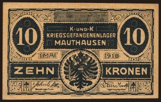 Mauthausen, 10 Kronen, 1918