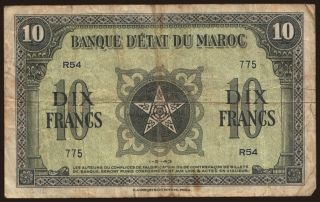 10 francs, 1943