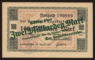 Tonndorf-Lohe/ Gemeinde, 2.000.000.000 Mark, 1923