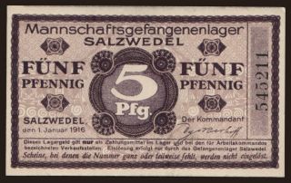 Salzwedel, 5 Pfennig, 1916