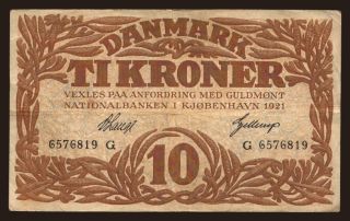 10 kroner, 1921