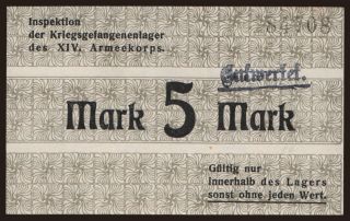 Karlsruhe, 5 Mark, 191?