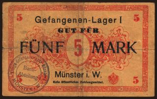 Münster, 5 Mark, 191?