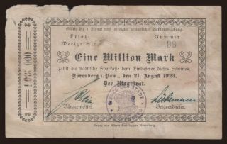 Nörenberg/ Magistrat, 1.000.000 Mark, 1923