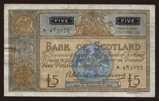Bank of Scotland, 5 pounds, 1963