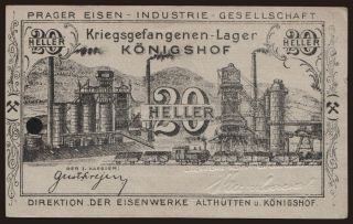 Königshof, 20 Heller, 1916