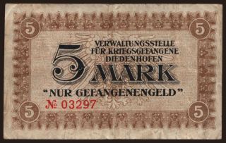 Diedenhofen, 5 Mark, 191?