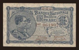 1 franc, 1922