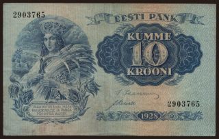 10 krooni, 1928