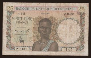 25 francs, 1951