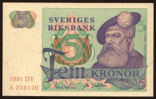 5 kronor, 1981