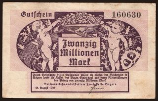 München, 20.000.000 Mark, 1923