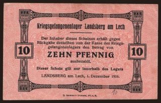 Landsberg am Lech, 10 Pfennig, 1916