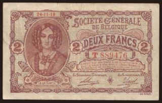 2 francs, 1916