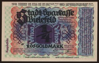 Bielefeld, 1.05 Goldmark, 1923