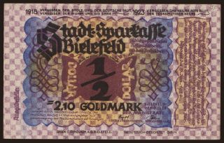 Bielefeld, 2.10 Goldmark, 1923