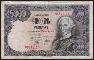 5000 pesetas, 1976