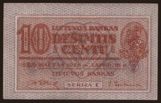 10 centu, 1922