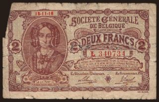 2 francs, 1916