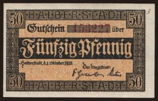 Halberstadt, 50 Pfennig, 1918