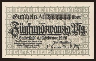 Halberstadt, 25 Pfennig, 1920