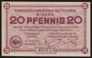 Minden, 20 Pfennig, 1917