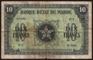 10 francs, 1944