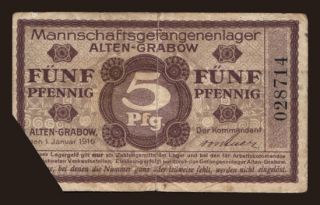 Alten-Grabow, 5 Pfennig, 1916