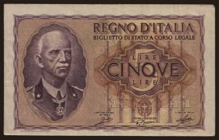 5 lire, 1940