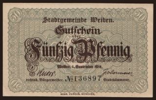 Widen, 50 Pfennig, 1918
