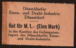 Düsseldorf/ Eisen- und Draht-Industrie, 1 Mark, 191?