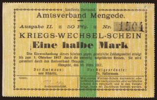 Mengede, 1/2 Mark, 1914