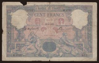 100 francs, 1903