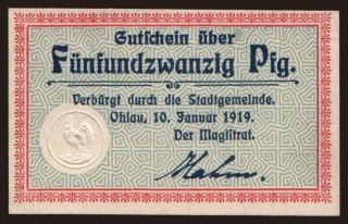 Ohlau (Oławaa), 25 Pfennig, 1919
