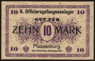 Plassenburg, 10 Mark, 191?
