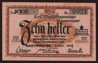 Nagymegyer, 10 Heller, 1916