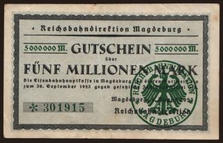 Magdeburg, 5.000.000 Mark, 1923