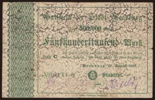 Moosburg/ Stadt, 500.000 Mark, 1923