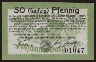 Johannisburg, 50 Pfennig, 1917