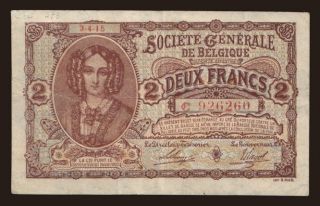 2 francs, 1915