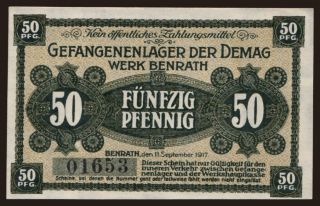 Benrath/ Demag Werk Benrath, 50 Pfennig, 1917