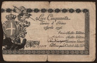 Torino, 50 lire, 1796