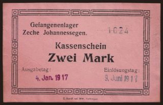 Bredenscheid/ Zeche Johanessegen, 2 Mark, 1917
