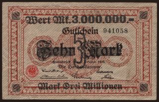 Osnabrück/ Handelskammer, 3.000.000 Mark, 1923