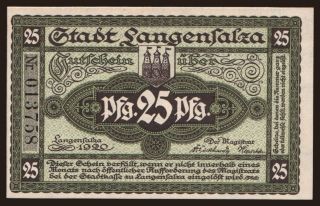 Langensalza, 25 Pfennig, 1920