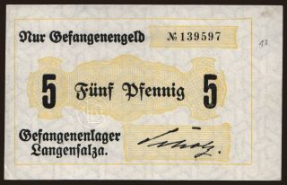 Langensalza, 5 Pfennig, 191?