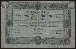 5 / 20 Gulden, 1811, formular