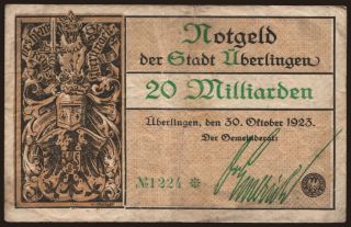 Überlingen/ Stadt, 20.000.000.000 Mark, 1923